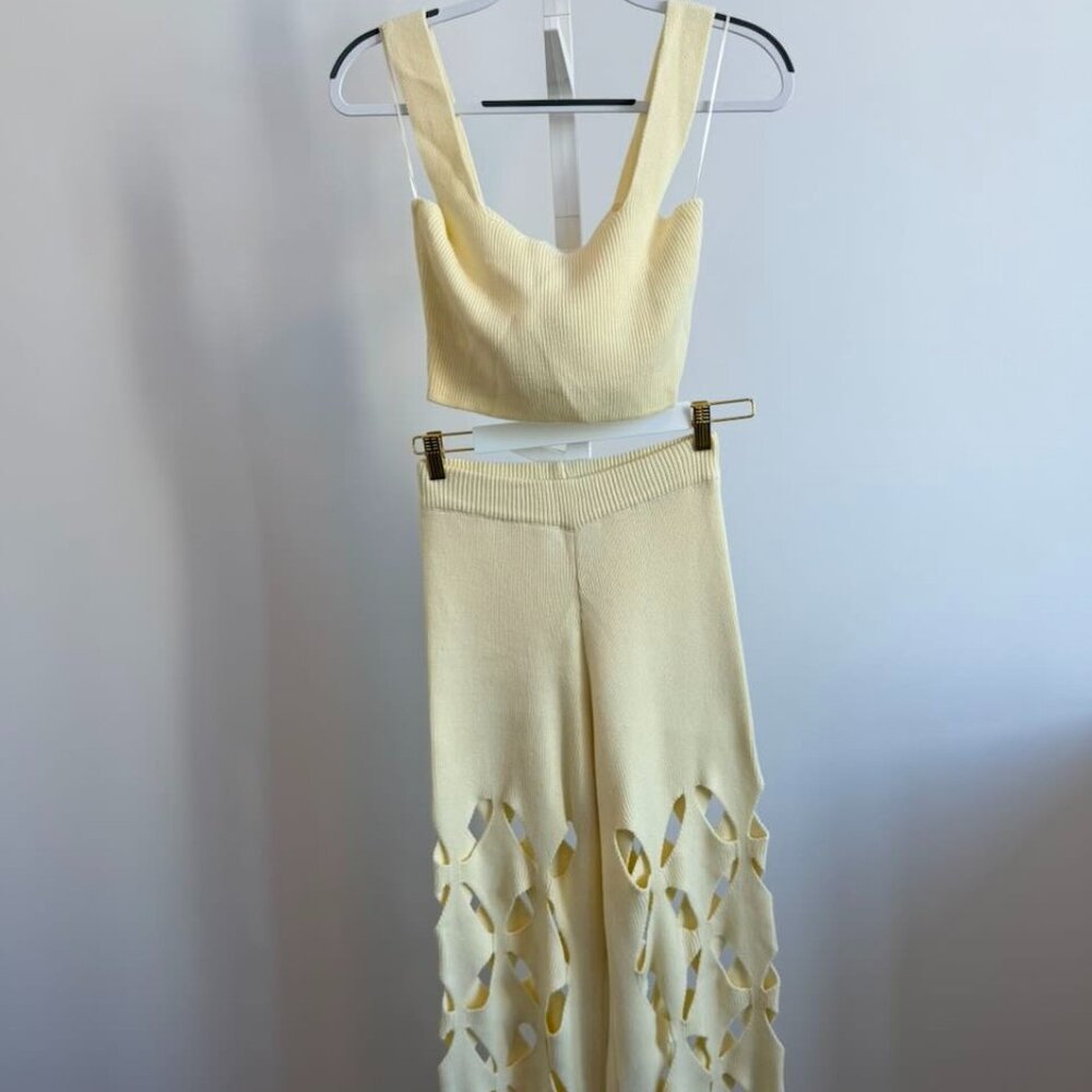 Yellow the Label - Eyelit Two Piece Set - Size S